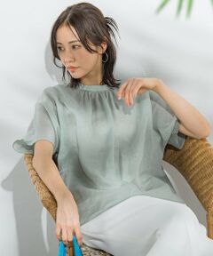 【EL028】　ロートレアモン　ブラウス　ヴィンテージ　アート柄　ボタニカル柄 生地60ローン 花柄 ボタニカル おしゃれ アレット □ 布 国産