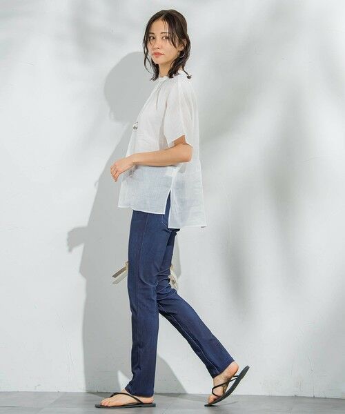 LAUTREAMONT / ロートレアモン シャツ・ブラウス | 【WEB限定】ラミーギャザーブラウス≪洗濯機で洗える≫ | 詳細5