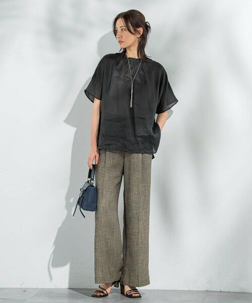 LAUTREAMONT / ロートレアモン シャツ・ブラウス | 【WEB限定】ラミーギャザーブラウス≪洗濯機で洗える≫ | 詳細8