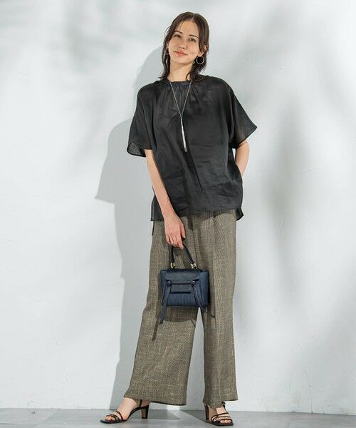 LAUTREAMONT / ロートレアモン シャツ・ブラウス | 【WEB限定】ラミーギャザーブラウス≪洗濯機で洗える≫ | 詳細9