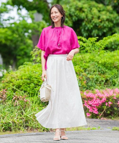 LAUTREAMONT / ロートレアモン シャツ・ブラウス | 【WEB限定】ラミーギャザーブラウス≪洗濯機で洗える≫ | 詳細12