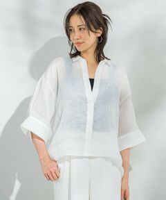 LAUTREAMONT / ロートレアモン シャツ・ブラウス | 【WEB限定】ラミーシャツブラウス≪洗濯機で洗える≫