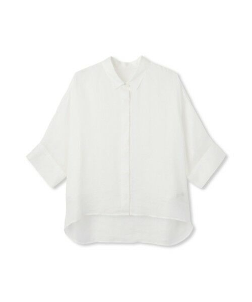 LAUTREAMONT / ロートレアモン シャツ・ブラウス | 【WEB限定】ラミーシャツブラウス≪洗濯機で洗える≫ | 詳細5