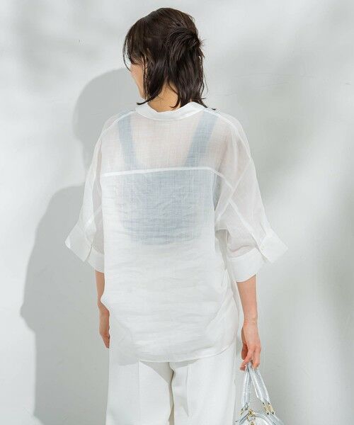 LAUTREAMONT / ロートレアモン シャツ・ブラウス | 【WEB限定】ラミーシャツブラウス≪洗濯機で洗える≫ | 詳細1