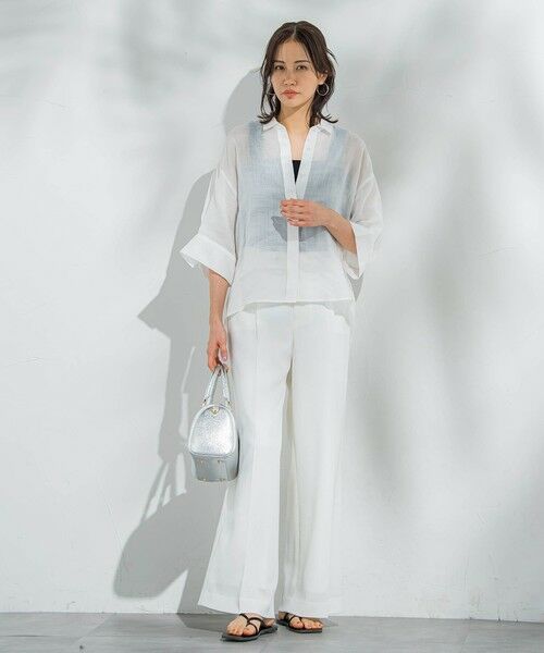 LAUTREAMONT / ロートレアモン シャツ・ブラウス | 【WEB限定】ラミーシャツブラウス≪洗濯機で洗える≫ | 詳細2