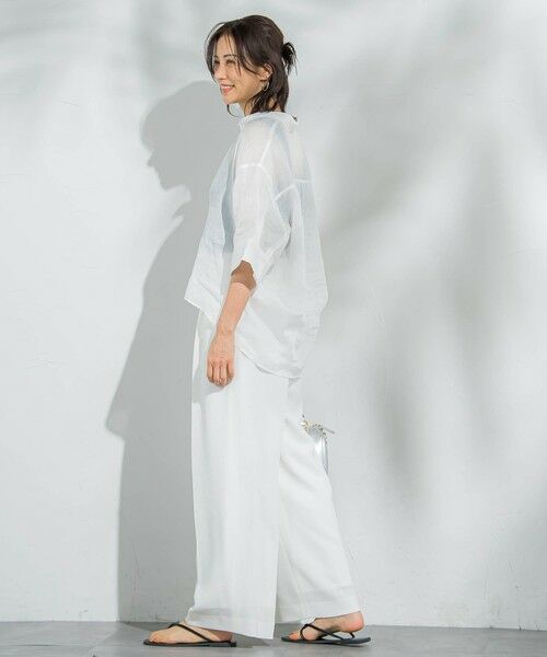 LAUTREAMONT / ロートレアモン シャツ・ブラウス | 【WEB限定】ラミーシャツブラウス≪洗濯機で洗える≫ | 詳細3