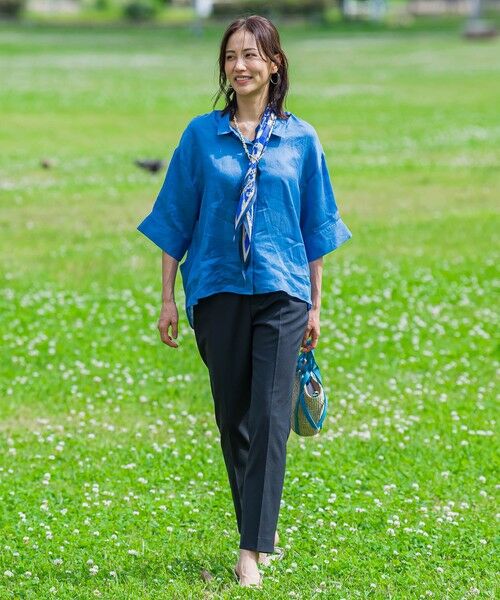 LAUTREAMONT / ロートレアモン シャツ・ブラウス | 【WEB限定】ラミーシャツブラウス≪洗濯機で洗える≫ | 詳細11