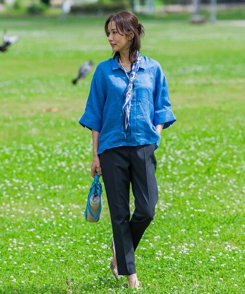 LAUTREAMONT / ロートレアモン シャツ・ブラウス | 【WEB限定】ラミーシャツブラウス≪洗濯機で洗える≫ | 詳細12