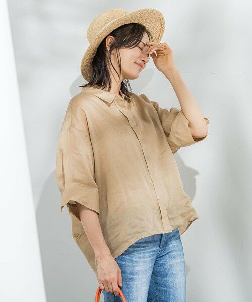 LAUTREAMONT / ロートレアモン シャツ・ブラウス | 【WEB限定】ラミーシャツブラウス≪洗濯機で洗える≫ | 詳細20