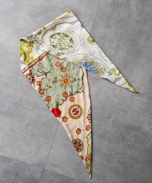 LAUTREAMONT / ロートレアモン マフラー・ショール・スヌード・ストール | 【manipuri】ダイヤ型スカーフ モンゴルフィエ/アンティークレシピ | 詳細7