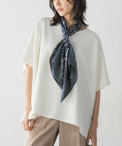 LAUTREAMONT / ロートレアモン マフラー・ショール・スヌード・ストール | 【WEB限定】【manipuri】＜シルクスカーフ88＞ ドットビット