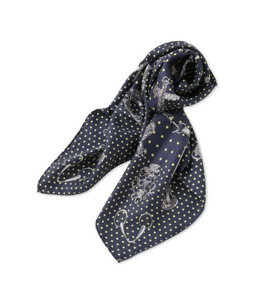 LAUTREAMONT / ロートレアモン マフラー・ショール・スヌード・ストール | 【WEB限定】【manipuri】＜シルクスカーフ88＞ ドットビット | 詳細12