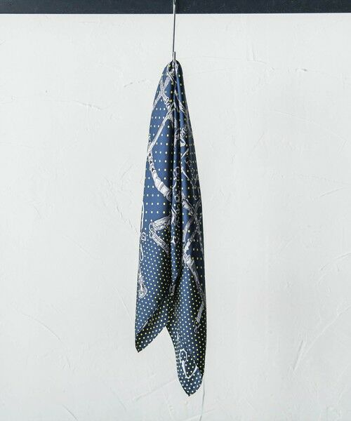 LAUTREAMONT / ロートレアモン マフラー・ショール・スヌード・ストール | 【WEB限定】【manipuri】＜シルクスカーフ88＞ ドットビット | 詳細2