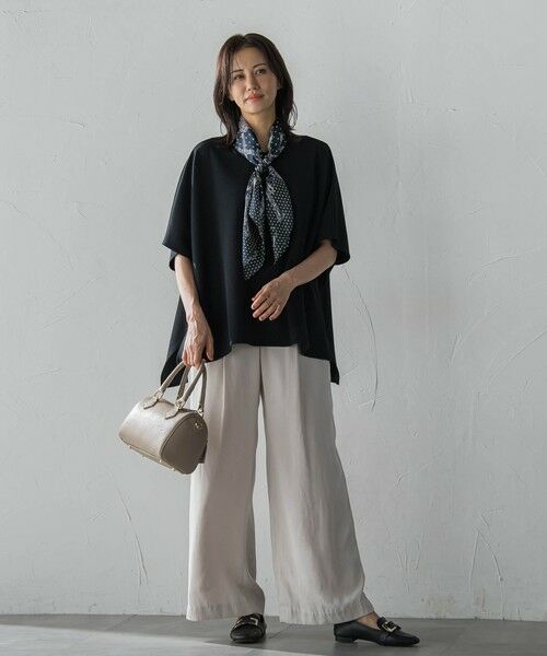 LAUTREAMONT / ロートレアモン マフラー・ショール・スヌード・ストール | 【WEB限定】【manipuri】＜シルクスカーフ88＞ ドットビット | 詳細4