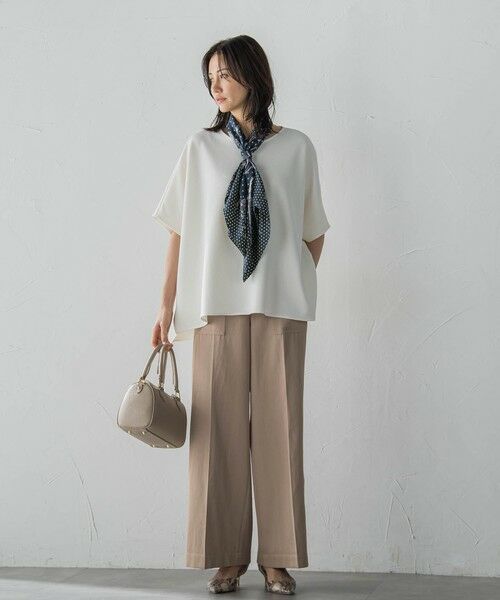 LAUTREAMONT / ロートレアモン マフラー・ショール・スヌード・ストール | 【WEB限定】【manipuri】＜シルクスカーフ88＞ ドットビット | 詳細7