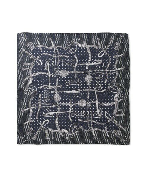 LAUTREAMONT / ロートレアモン マフラー・ショール・スヌード・ストール | 【WEB限定】【manipuri】＜シルクスカーフ88＞ ドットビット | 詳細9