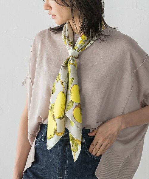 LAUTREAMONT / ロートレアモン マフラー・ショール・スヌード・ストール | 【WEB限定】【manipuri】＜シルクスカーフ88＞アンティークレシピ | 詳細18