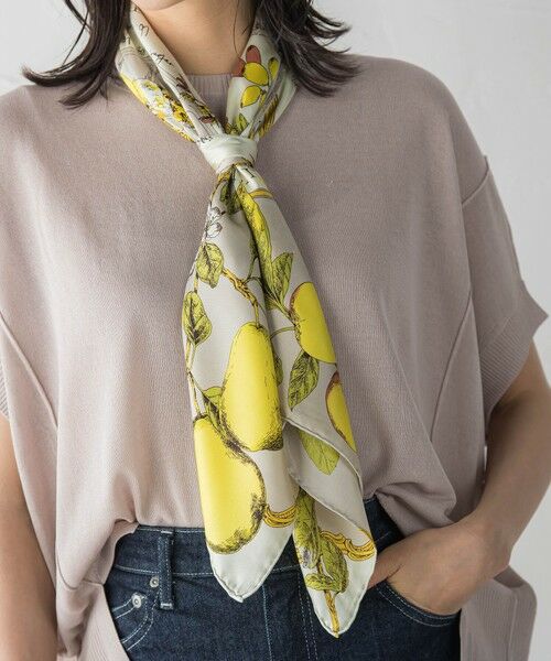 LAUTREAMONT / ロートレアモン マフラー・ショール・スヌード・ストール | 【WEB限定】【manipuri】＜シルクスカーフ88＞アンティークレシピ | 詳細19