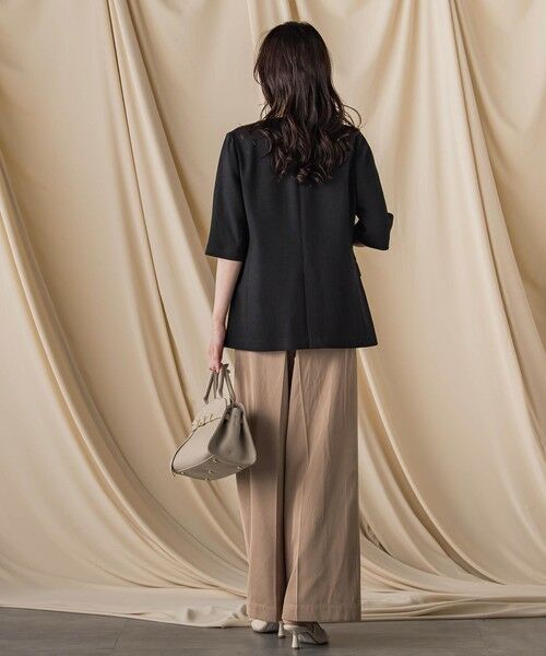 LAUTREAMONT / ロートレアモン テーラードジャケット | トリッカースラブハーフスリーブジャケット≪手洗い可能・防シワ・UV≫ | 詳細5