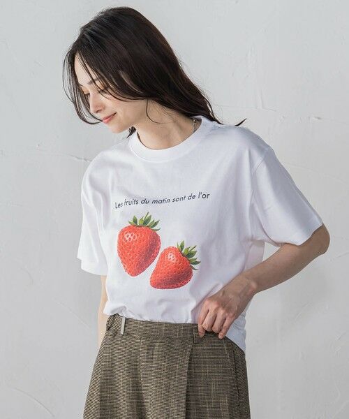 LAUTREAMONT / ロートレアモン カットソー | 【WEB限定】【RegencyWorks】フルーツTシャツ strawberry | 詳細10
