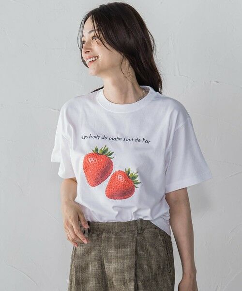 LAUTREAMONT / ロートレアモン カットソー | 【WEB限定】【RegencyWorks】フルーツTシャツ strawberry | 詳細9