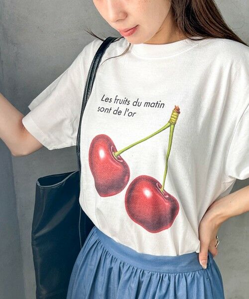 LAUTREAMONT / ロートレアモン カットソー | 【WEB限定】【RegencyWorks】フルーツTシャツ cherry | 詳細1