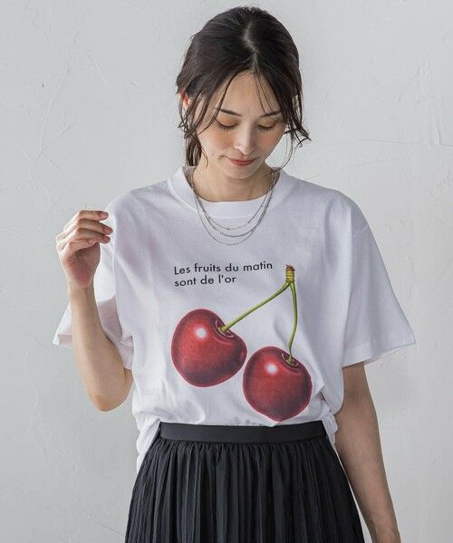 LAUTREAMONT / ロートレアモン カットソー | 【WEB限定】【RegencyWorks】フルーツTシャツ cherry | 詳細9