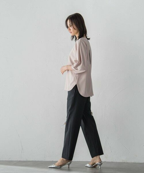 LAUTREAMONT / ロートレアモン カットソー | 【WEB限定】フォルムスリーブバックジップトップス≪洗濯機で洗える≫ | 詳細7