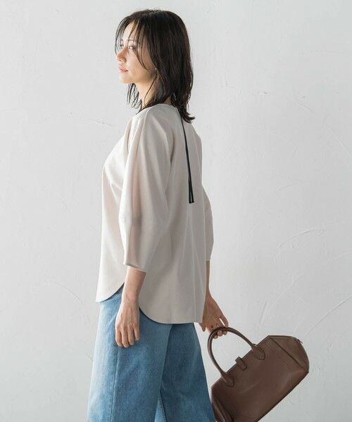 LAUTREAMONT / ロートレアモン カットソー | 【WEB限定】フォルムスリーブバックジップトップス≪洗濯機で洗える≫ | 詳細29