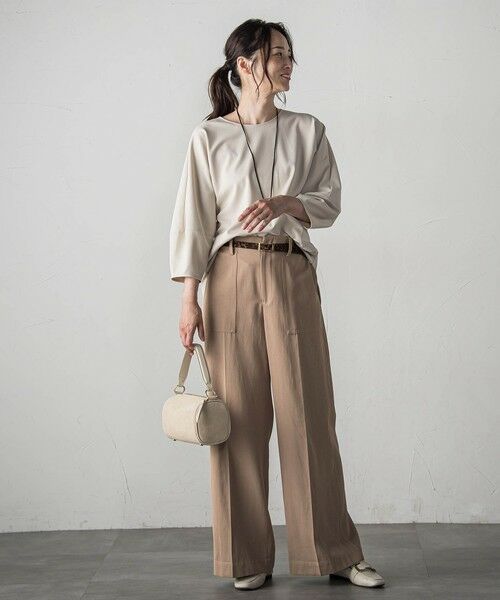 LAUTREAMONT / ロートレアモン カットソー | 【WEB限定】フォルムスリーブバックジップトップス≪洗濯機で洗える≫ | 詳細23