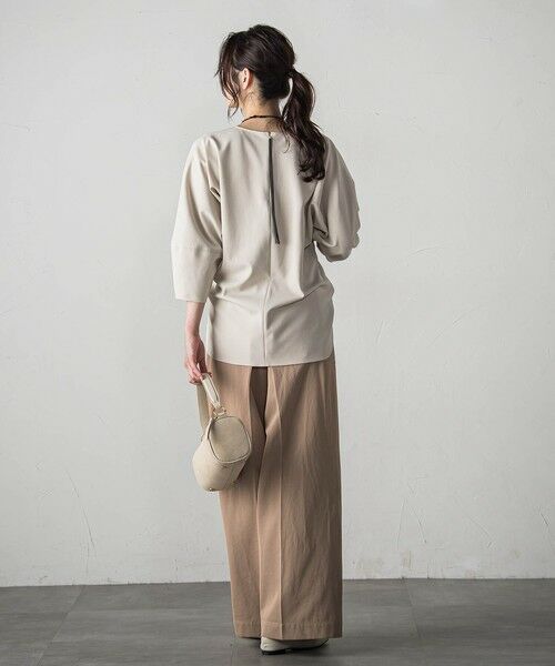 LAUTREAMONT / ロートレアモン カットソー | 【WEB限定】フォルムスリーブバックジップトップス≪洗濯機で洗える≫ | 詳細24