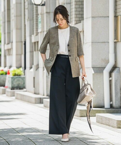 LAUTREAMONT / ロートレアモン その他パンツ | タックレスワイドチノパンツ≪洗濯機で洗える≫ | 詳細2