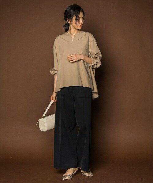 LAUTREAMONT / ロートレアモン その他パンツ | タックレスワイドチノパンツ≪洗濯機で洗える≫ | 詳細6