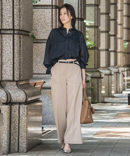 LAUTREAMONT / ロートレアモン その他パンツ | タックレスワイドチノパンツ≪洗濯機で洗える≫ | 詳細20