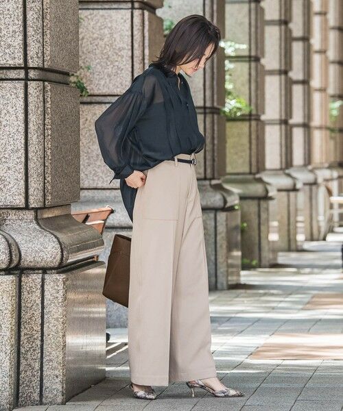 LAUTREAMONT / ロートレアモン その他パンツ | タックレスワイドチノパンツ≪洗濯機で洗える≫ | 詳細21