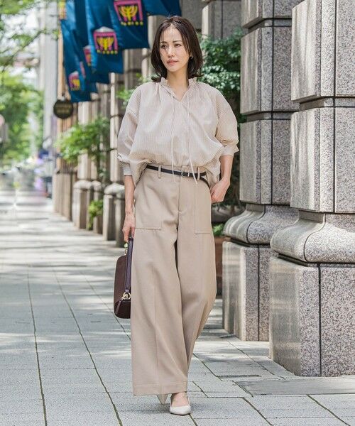 LAUTREAMONT / ロートレアモン その他パンツ | タックレスワイドチノパンツ≪洗濯機で洗える≫ | 詳細22