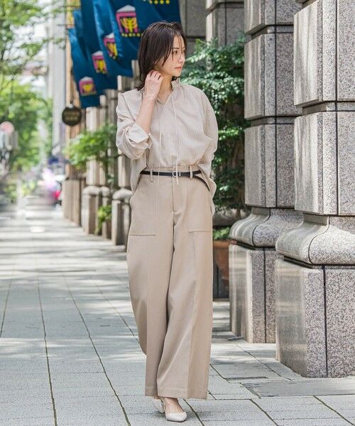 LAUTREAMONT / ロートレアモン その他パンツ | タックレスワイドチノパンツ≪洗濯機で洗える≫ | 詳細23