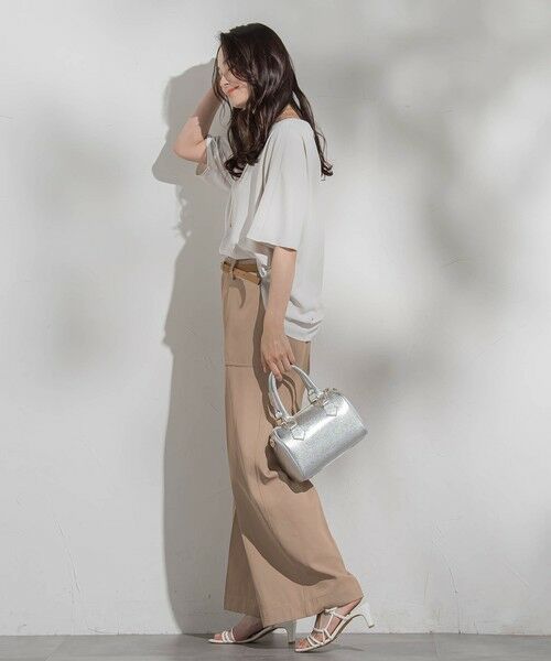 LAUTREAMONT / ロートレアモン その他パンツ | タックレスワイドチノパンツ≪洗濯機で洗える≫ | 詳細9