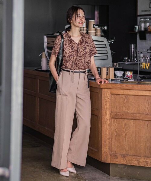 LAUTREAMONT / ロートレアモン その他パンツ | タックレスワイドチノパンツ≪洗濯機で洗える≫ | 詳細30