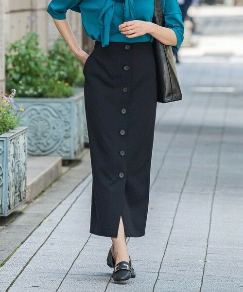 LAUTREAMONT / ロートレアモン ミニ・ひざ丈スカート | ナローシルエットチノスカート≪洗濯機で洗える≫ | 詳細2