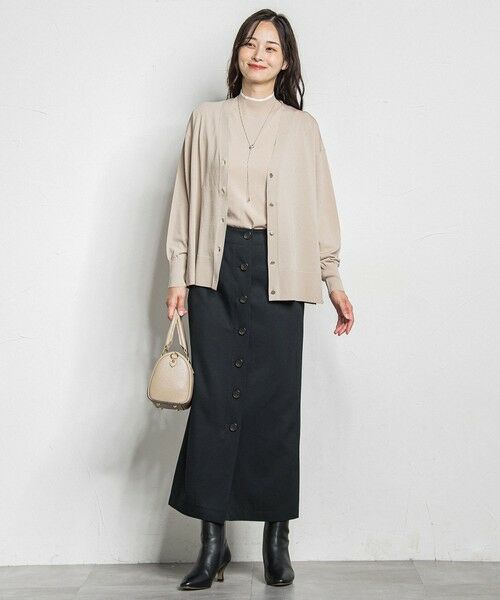 LAUTREAMONT / ロートレアモン ミニ・ひざ丈スカート | ナローシルエットチノスカート≪洗濯機で洗える≫ | 詳細6