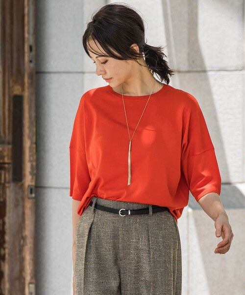 LAUTREAMONT / ロートレアモン ニット・セーター | バックボタン5分袖ニット≪手洗い可能≫ | 詳細2