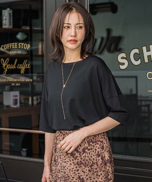 LAUTREAMONT / ロートレアモン ニット・セーター | バックボタン5分袖ニット≪手洗い可能≫ | 詳細6