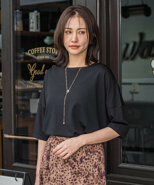 LAUTREAMONT / ロートレアモン ニット・セーター | バックボタン5分袖ニット≪手洗い可能≫ | 詳細7