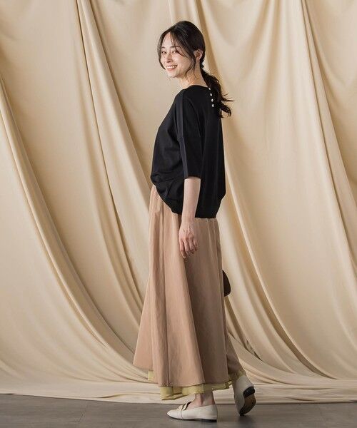 LAUTREAMONT / ロートレアモン ニット・セーター | バックボタン5分袖ニット≪手洗い可能≫ | 詳細9