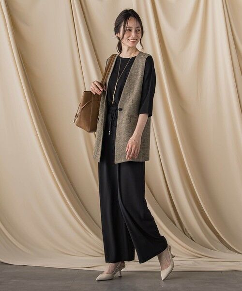 LAUTREAMONT / ロートレアモン ニット・セーター | バックボタン5分袖ニット≪手洗い可能≫ | 詳細12