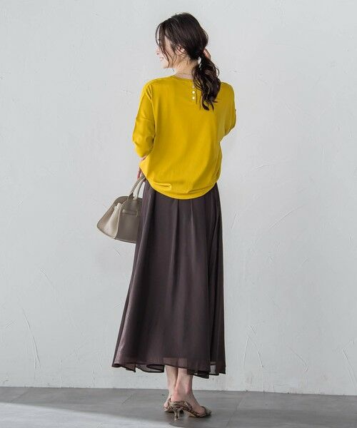 LAUTREAMONT / ロートレアモン ニット・セーター | バックボタン5分袖ニット≪手洗い可能≫ | 詳細16