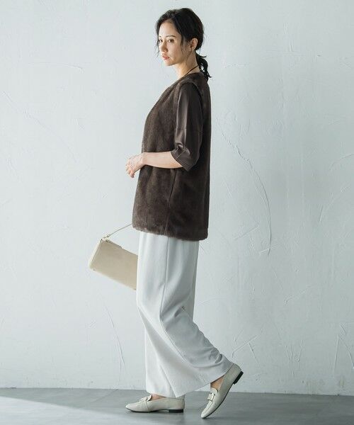 LAUTREAMONT / ロートレアモン ニット・セーター | バックボタン5分袖ニット≪手洗い可能≫ | 詳細25