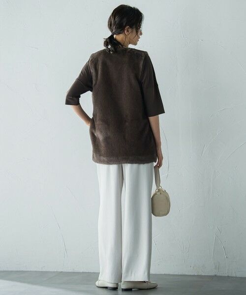 LAUTREAMONT / ロートレアモン ニット・セーター | バックボタン5分袖ニット≪手洗い可能≫ | 詳細26