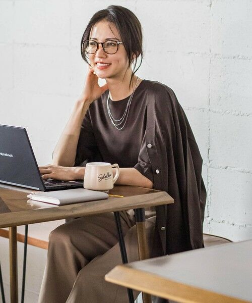 LAUTREAMONT / ロートレアモン ニット・セーター | バックボタン5分袖ニット≪手洗い可能≫ | 詳細23